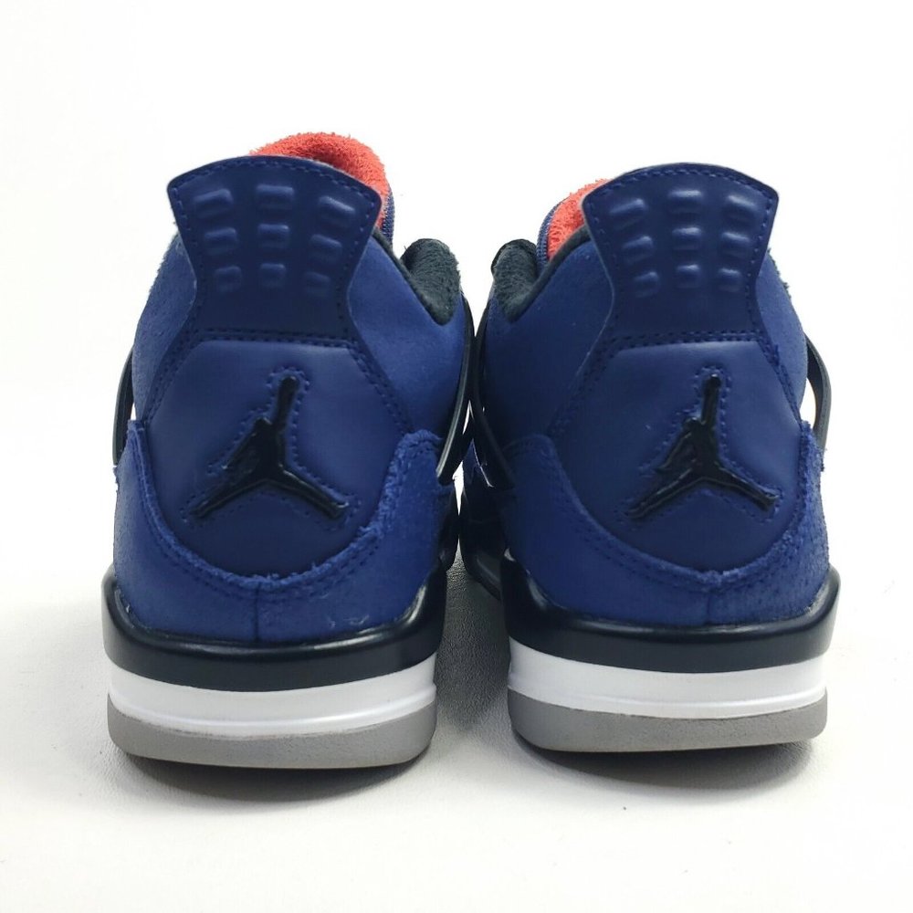 Nike Air Jordan 4 Retro BG Winterized Loyal Blue Boys Shoes Youth Size 4.5Y Kids - Picture 10 of 11
